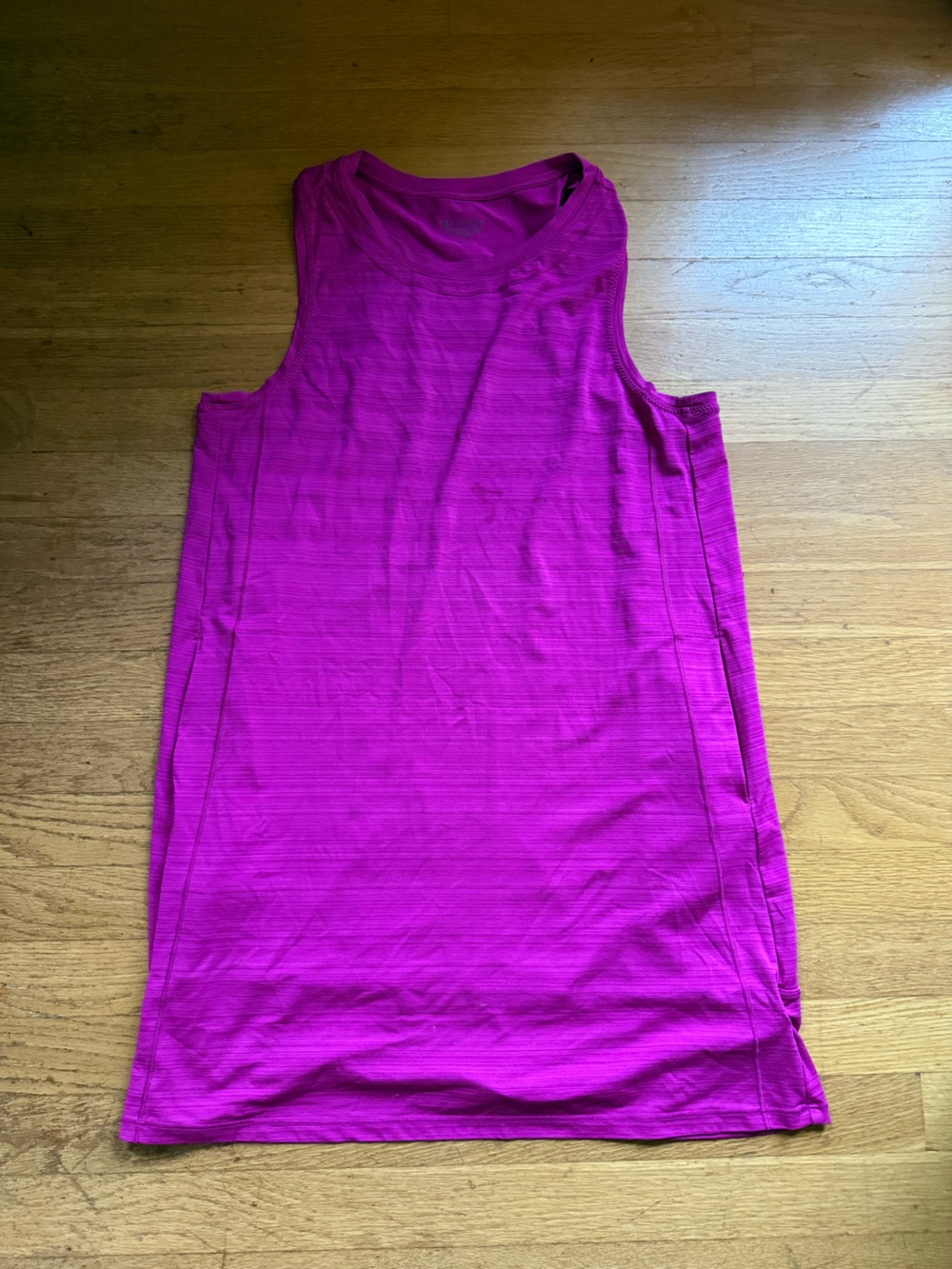 Athleta Bright Fuchsia Racerback Tank Dress